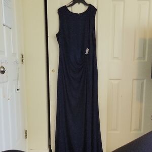 Elegant Navy Blue Sleeveless Dress